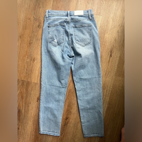 Pistola light wash blue jeans relaxed fit. Button fly. Ankle length. Size 25. - Picture 8 of 9